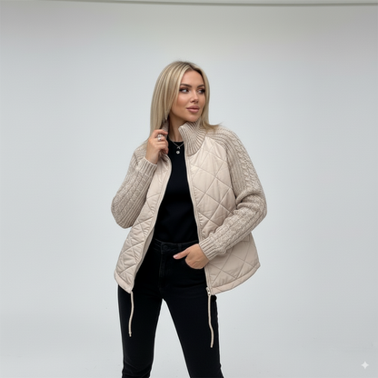 Élodie™ | Gebreide Patchwork Jas