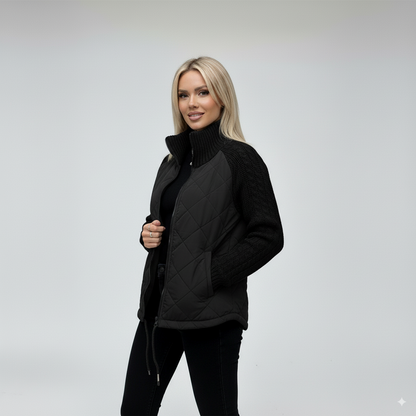 Élodie™ | Gebreide Patchwork Jas