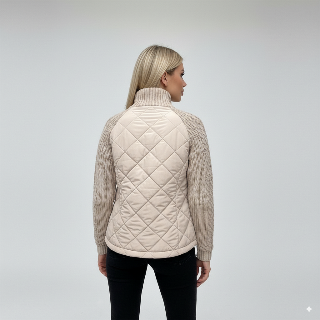 Élodie™ | Gebreide Patchwork Jas