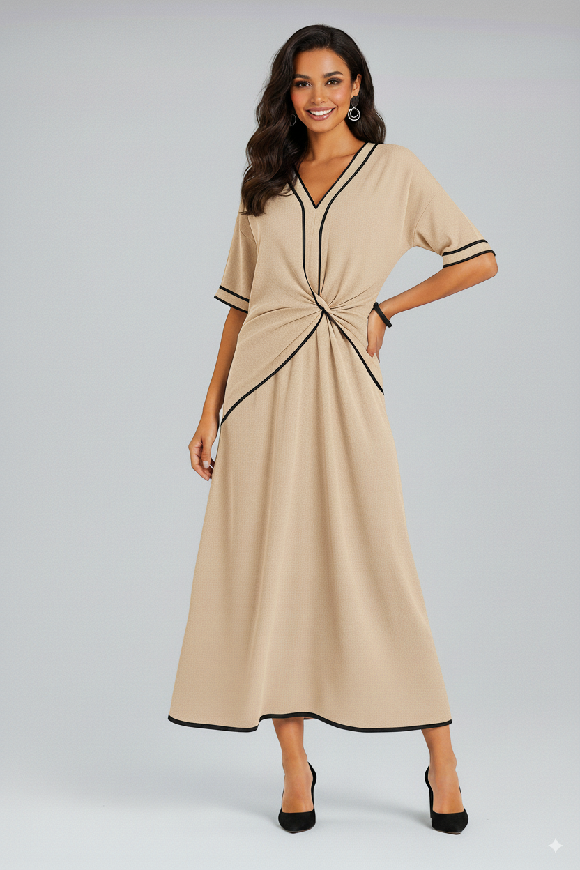 Viviane™ | Stijlvolle jurk met strepen